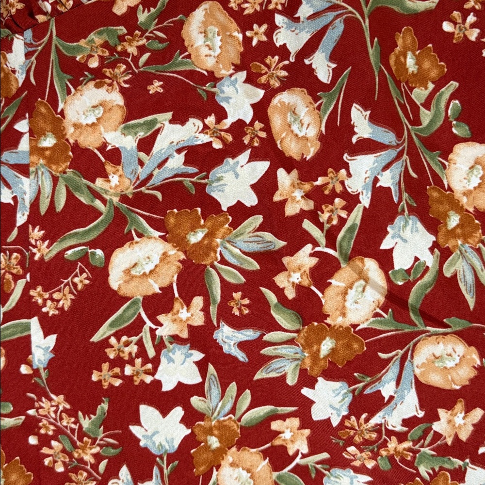 Grace Karin Red Floral Midi Dress - Picture 4 of 5